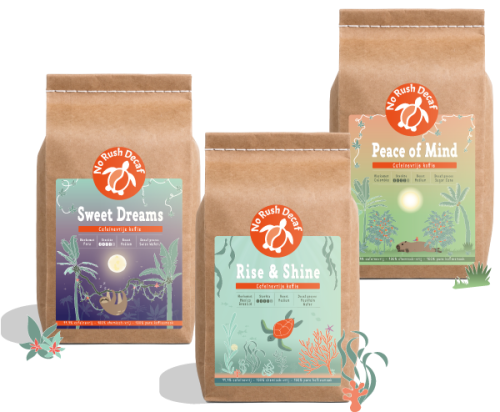 Onze Cafeïnevrije Koffie (No Rush Decaf)